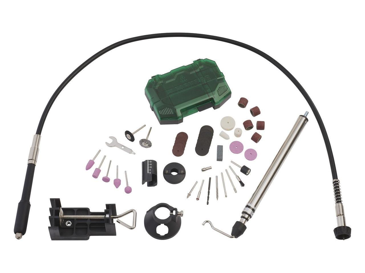 Гравер з гнучким валом PARKSIDE PFBS 160 D3 стійка/кейс/набір насадок (PFBS 160 D3)