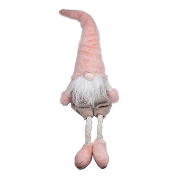 М'яка іграшка новорічна Yes! Fun Гном  60 см Рожевий (973615)