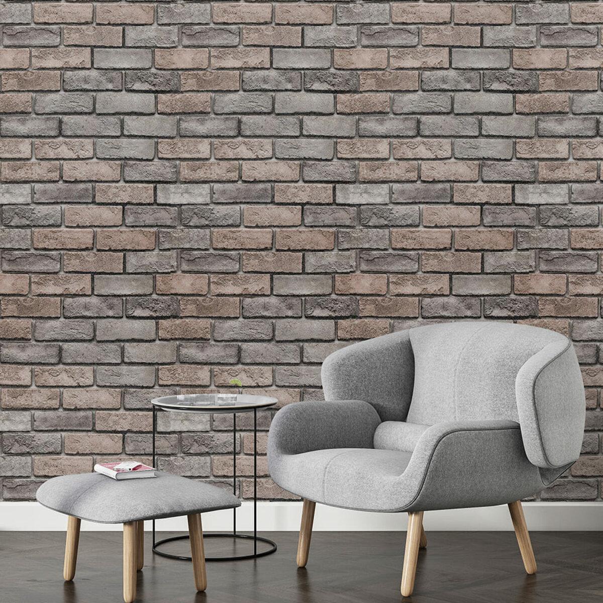 Обои самоклеящиеся катериновлавские кирпичи 2800х500х2 мм Коричневый SW-00001786 - фото 6