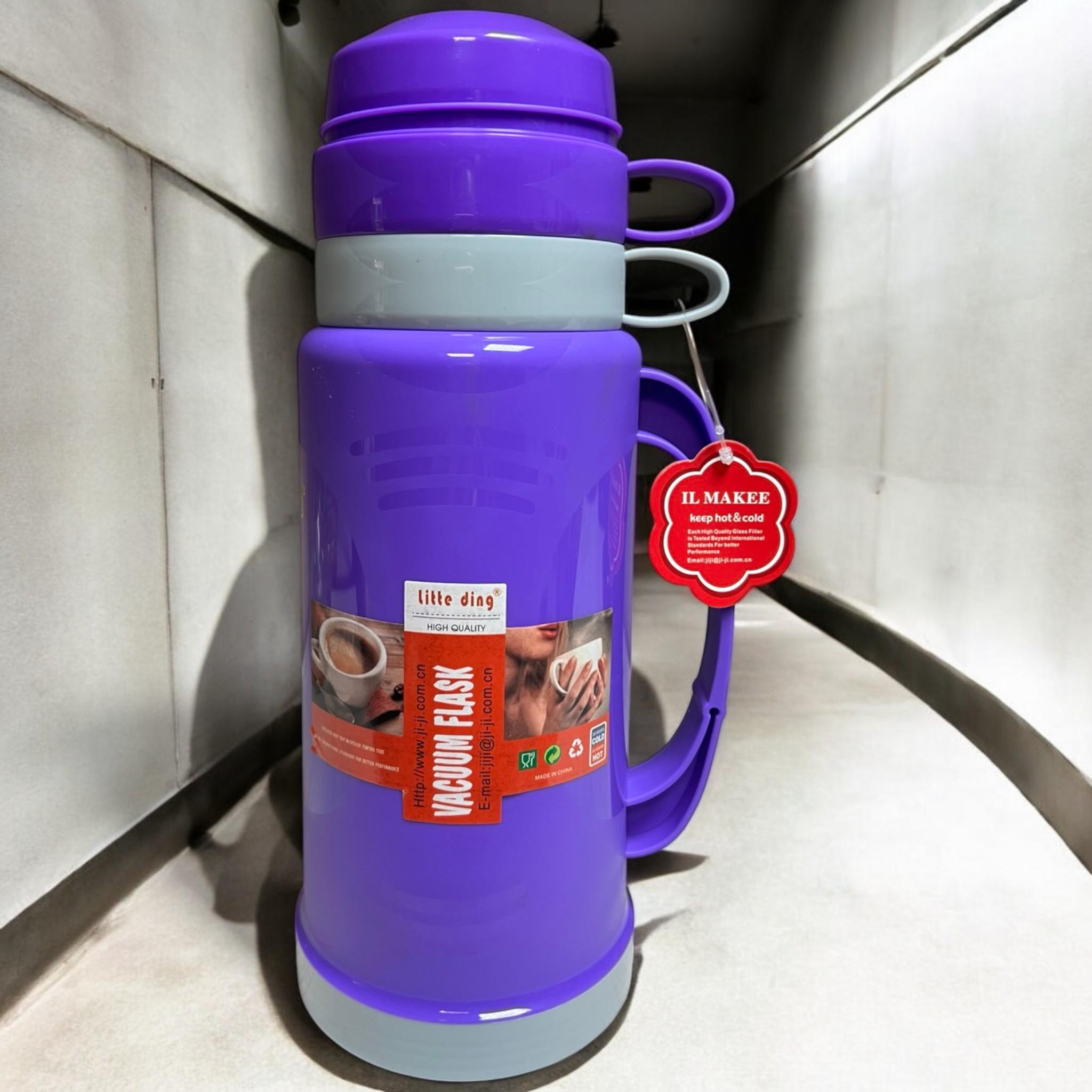 Термос UKC T108 с крышкой нержавеющая сталь 1000 мл Purple (Т-Т108Purple) - фото 2 Термос UKC T108 с крышкой нержавеющая сталь 1000 мл Purple (Т-Т108Purple) - фото 2