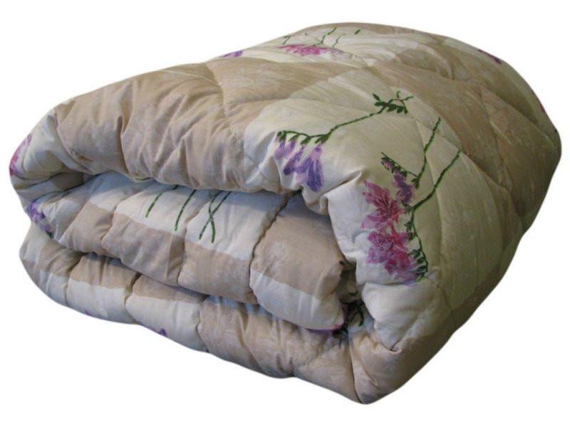 Одеяло двуспальное из овечьей шерсти Лери Макс Gold Бежевый