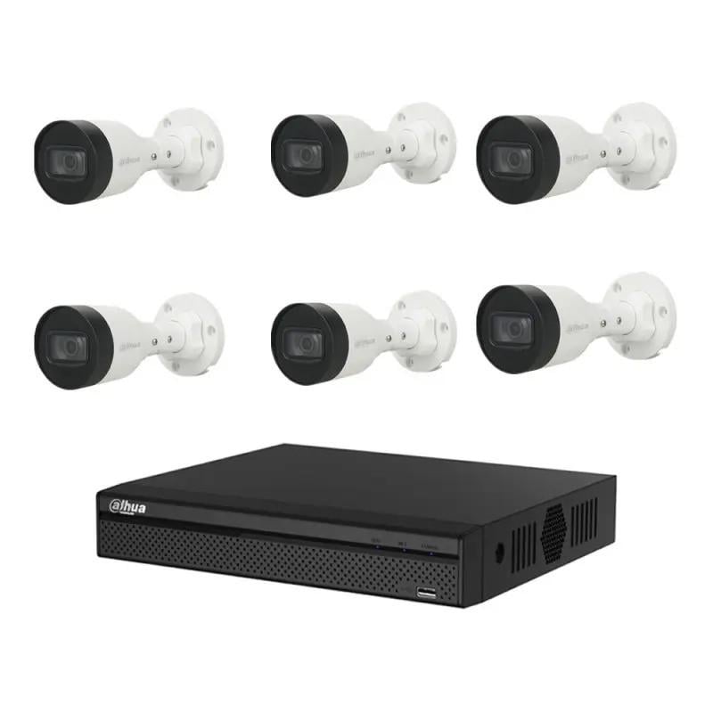 Комплект IP видеонаблюдения Dahua KIT-DH204 уличный