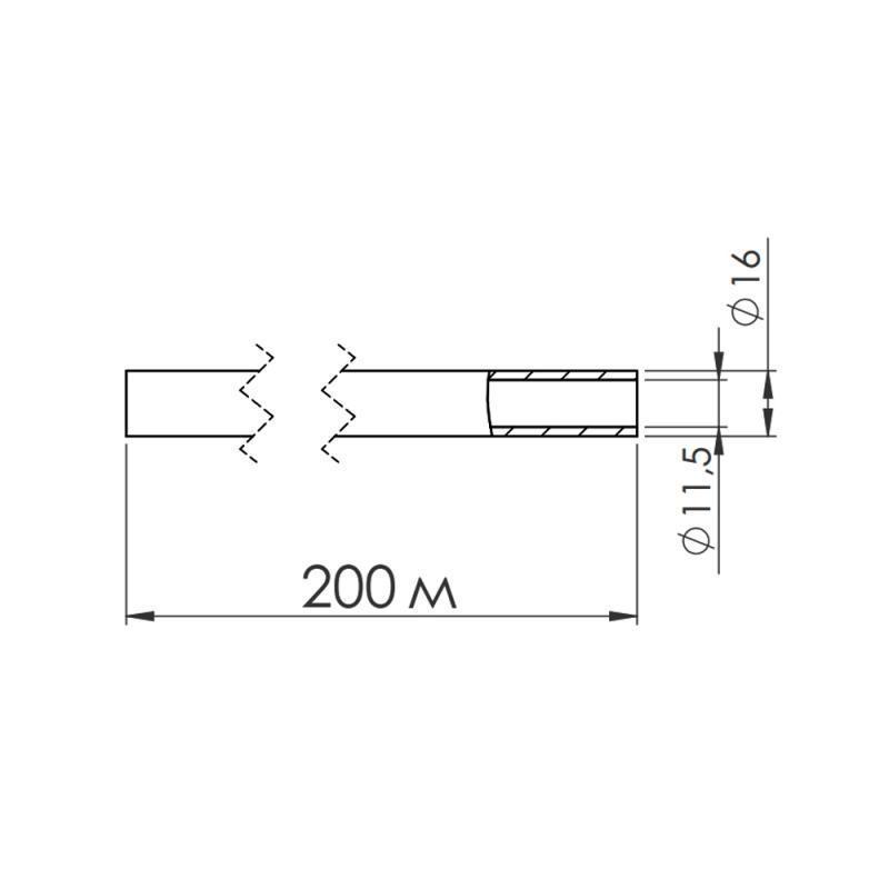 Труба для теплої підлоги SD Forte PEX-a 16х2 мм 200 м (SFE0031616) - фото 2