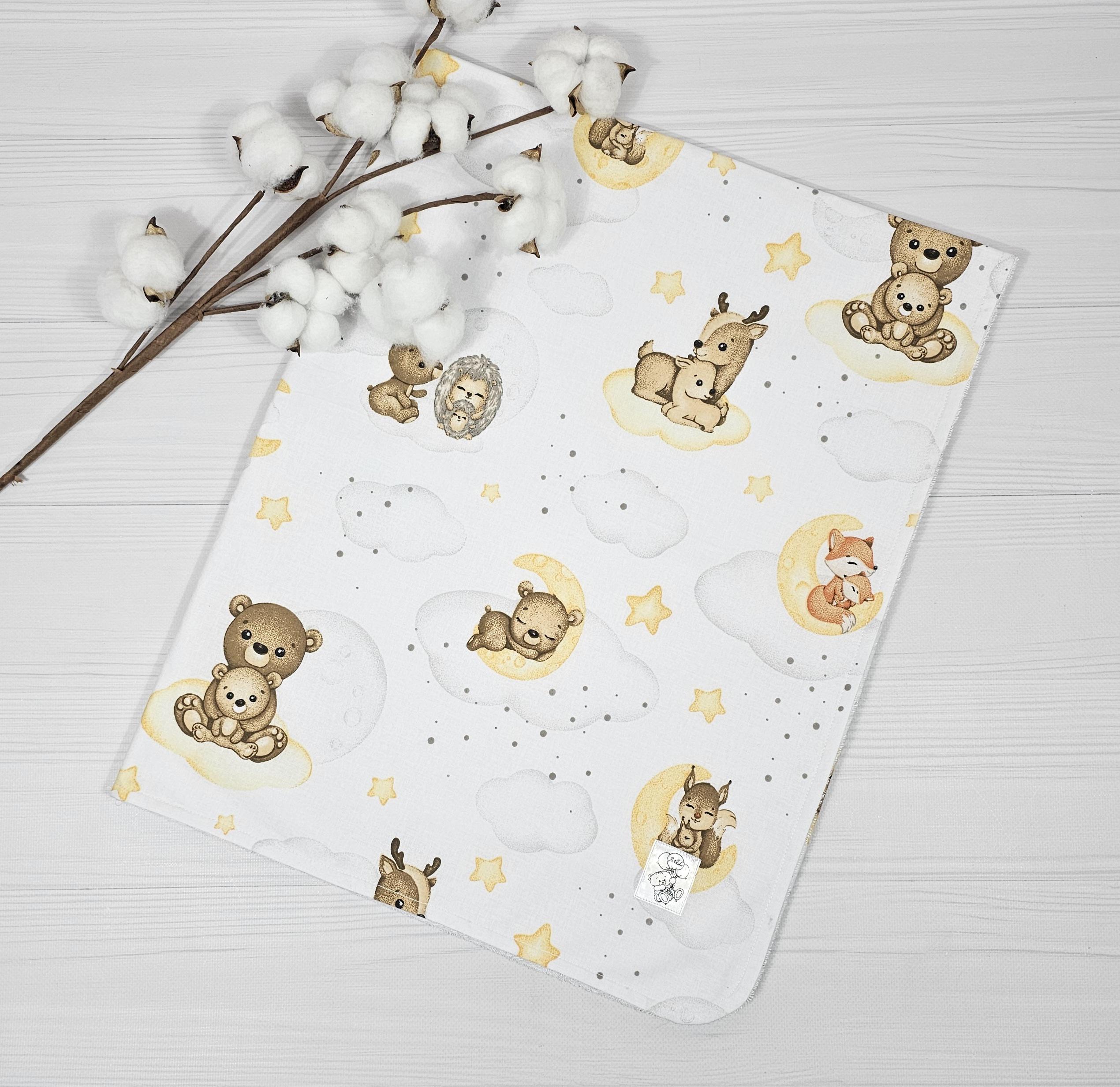 Пеленка детская a.l.babybox Лунные Пушистики многоразовая непромокаемая 80x100 см (30462465)