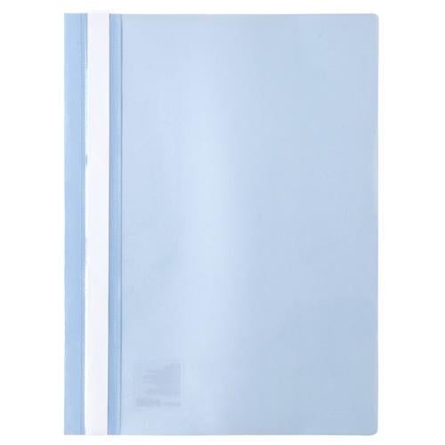 Папка-скоросшиватель Axent А4 с прозрачным верхом без перфорации Светло-голубой (1317-07-A)