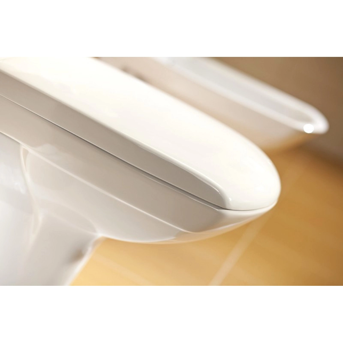 Компакт Cersanit Carina Clean on горизонтальний злив/3/5/нижнє підведення води/дюропластове сидіння вільного падіння - фото 2