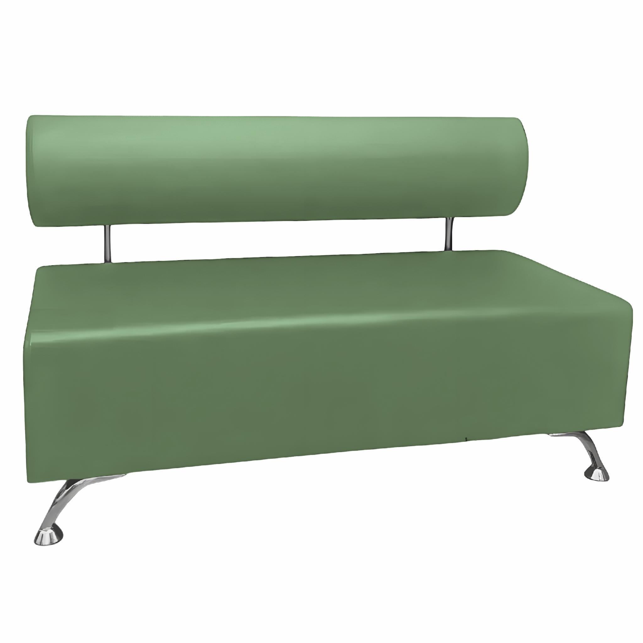 Диван офисный AVVS для ожидания/приемной 100 см с ножками 12 см Светло-оливковый