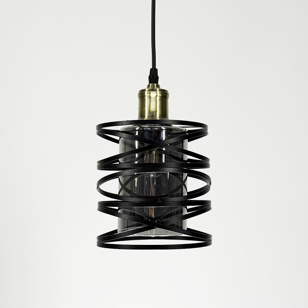 Підвіс з графітовим плафоном 16х16 см (12333/1 BK+GR) - фото 2 Підвіс з графітовим плафоном 16х16 см (12333/1 BK+GR) - фото 2