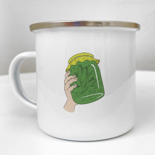 Кружка металлическая Camper "Доброго вечора, ми з України!" 250 мл (KRM_23S101)