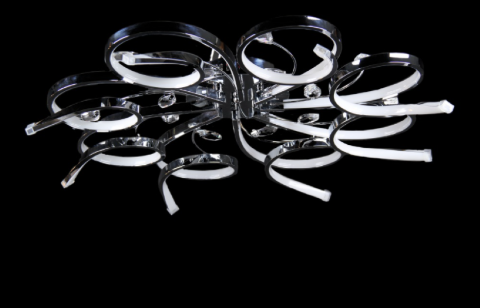 Світлодіодна люстра L1102/8-128W LED CR Білий/Хром (AN000198) Світлодіодна люстра L1102/8-128W LED CR Білий/Хром (AN000198)