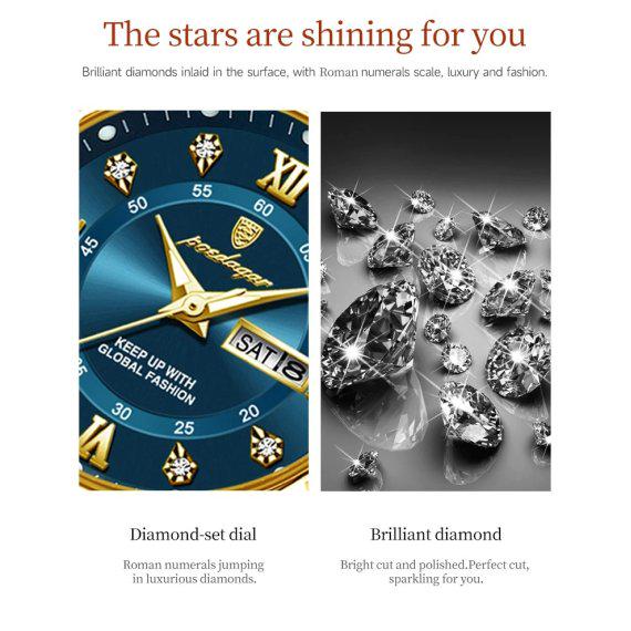 Наручний годинник жіночий механічний Poedagar Unique Women зі сталевим корпусом Blue (99-96-1678) - фото 7 Наручний годинник жіночий механічний Poedagar Unique Women зі сталевим корпусом Blue (99-96-1678) - фото 7