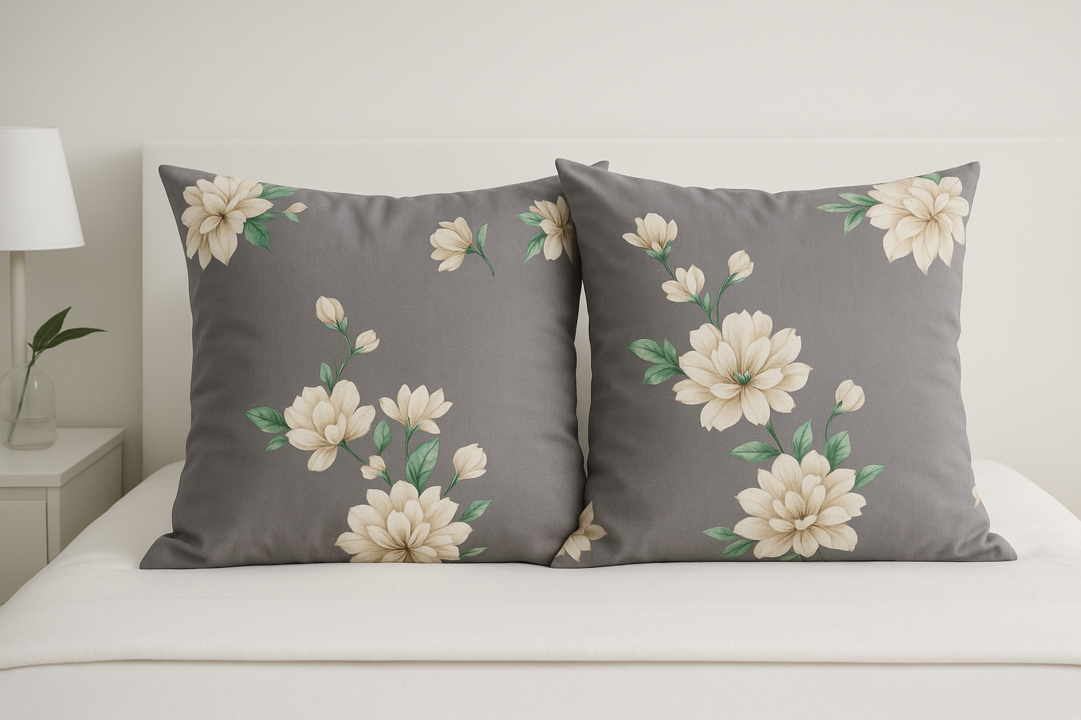 Наволочки Shiny Flowers з бязі 70х70 см 2 шт. (G-2505SSF/x70)