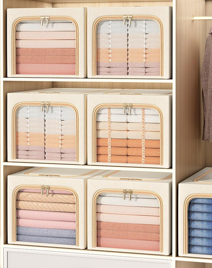 Органайзер для хранения вещей 14216 50 л 46х35х30 см бежевый (4705034) - фото 2