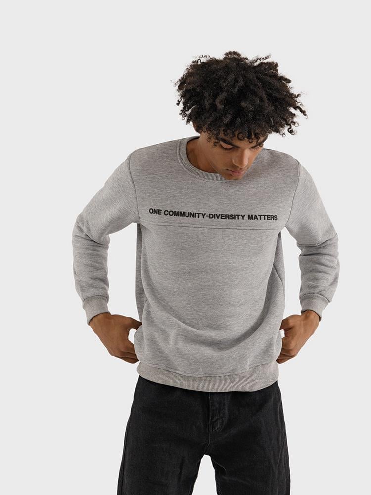 Світшот чоловічий ЦБ-00227284 р. 44 Сірий (SKT000925965) - фото 1 Світшот чоловічий ЦБ-00227284 р. 44 Сірий (SKT000925965) - фото 1