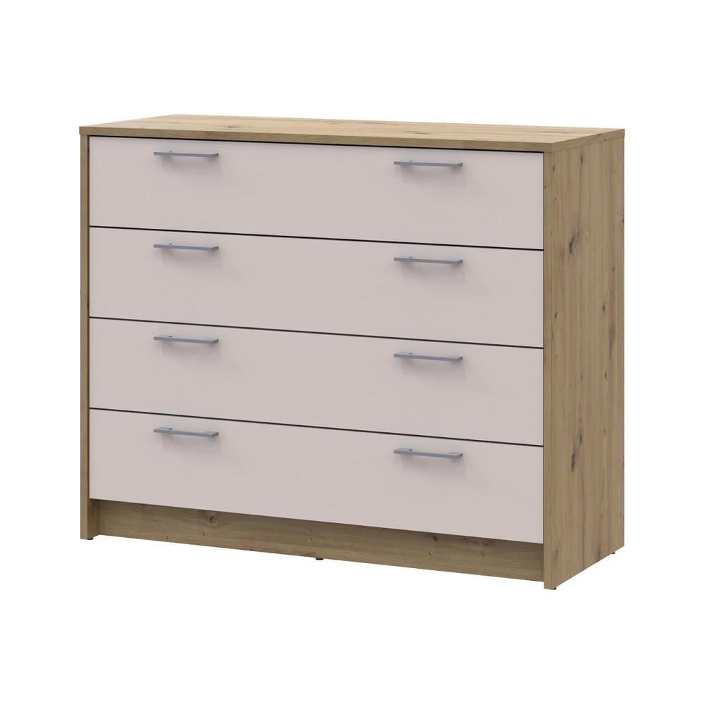 Комод Doros Ронди DRS-011782 4 ящика 100х40х82 см Дуб Артизан/Кашемир (41516187)