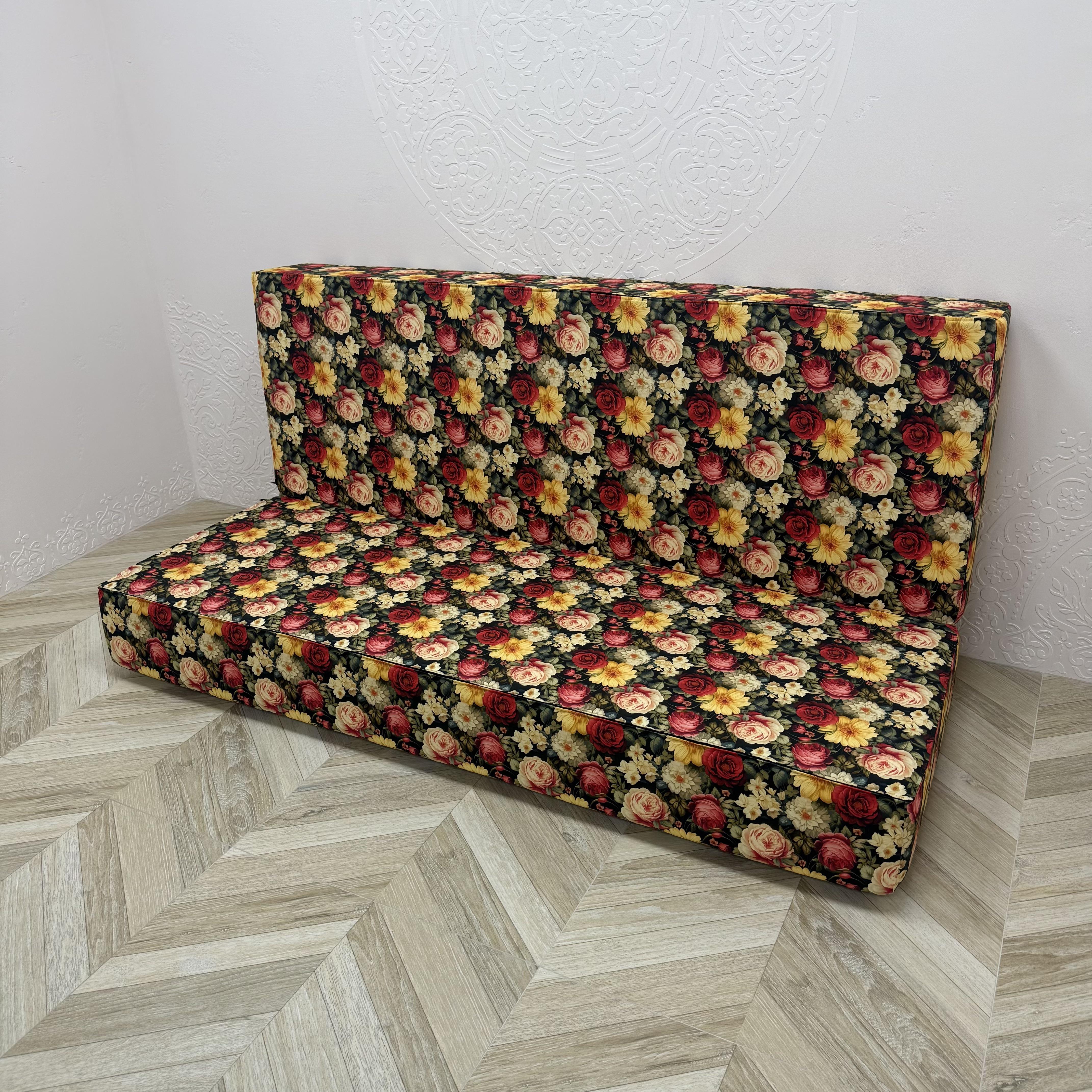 Матрас Comfort Home Black rose на поддоны/качели/каркасы/садовую мебель 140х60х40х8 см