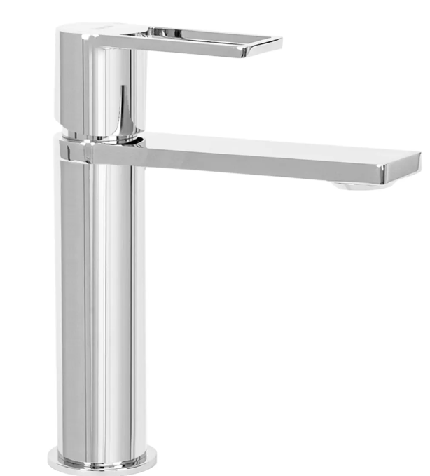 Смеситель для умывальника CUBO REA FLIP REA-B2004 однорычажный Хром (153457)