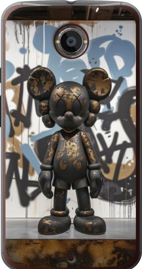 Чехол на Motorola Moto X2 Bronze kaws v2 (6098u-372-42517)