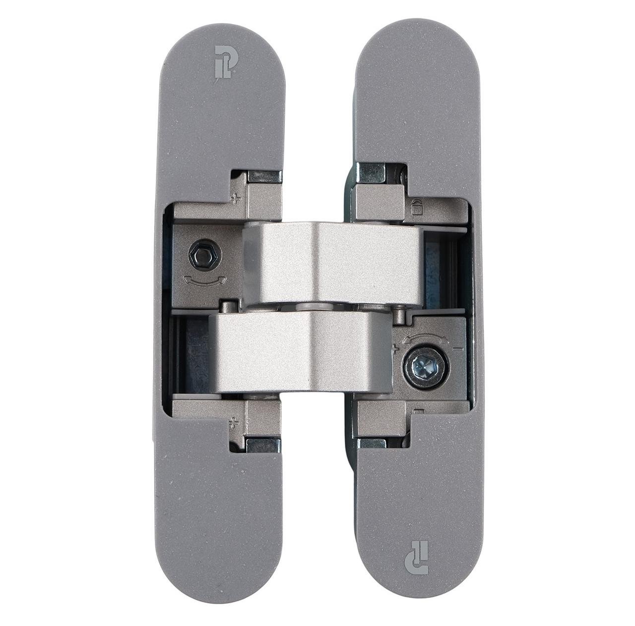 Петля скрытая Profitlock PL160 3D 24x110 мм для дверей 60 кг Хром матовый (PL160.SC) - фото 1 Петля скрытая Profitlock PL160 3D 24x110 мм для дверей 60 кг Хром матовый (PL160.SC) - фото 1