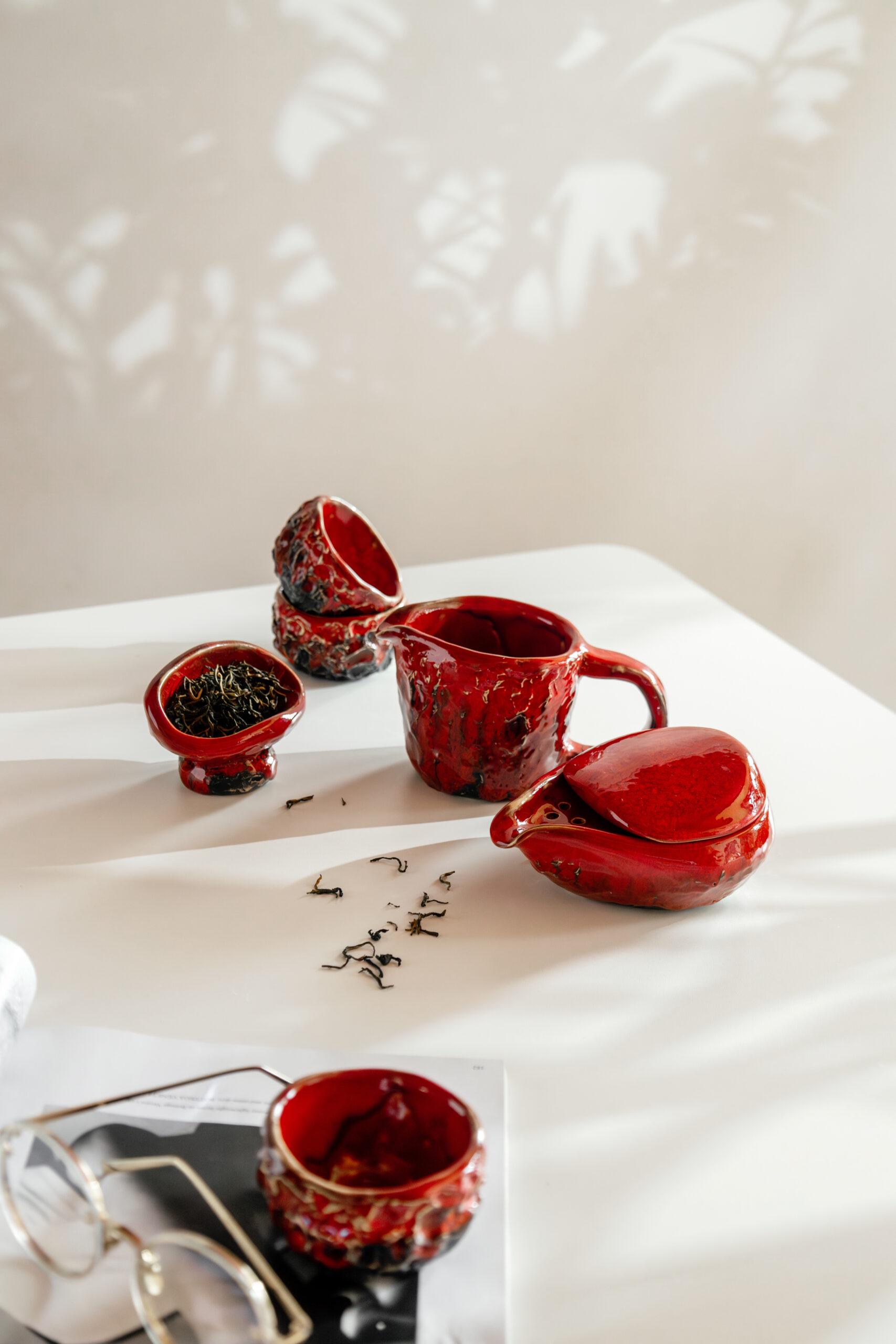 Набір для чайної церемонії Вулкан повний ручної роботи (TS-05) - фото 6 Набір для чайної церемонії Вулкан повний ручної роботи (TS-05) - фото 6