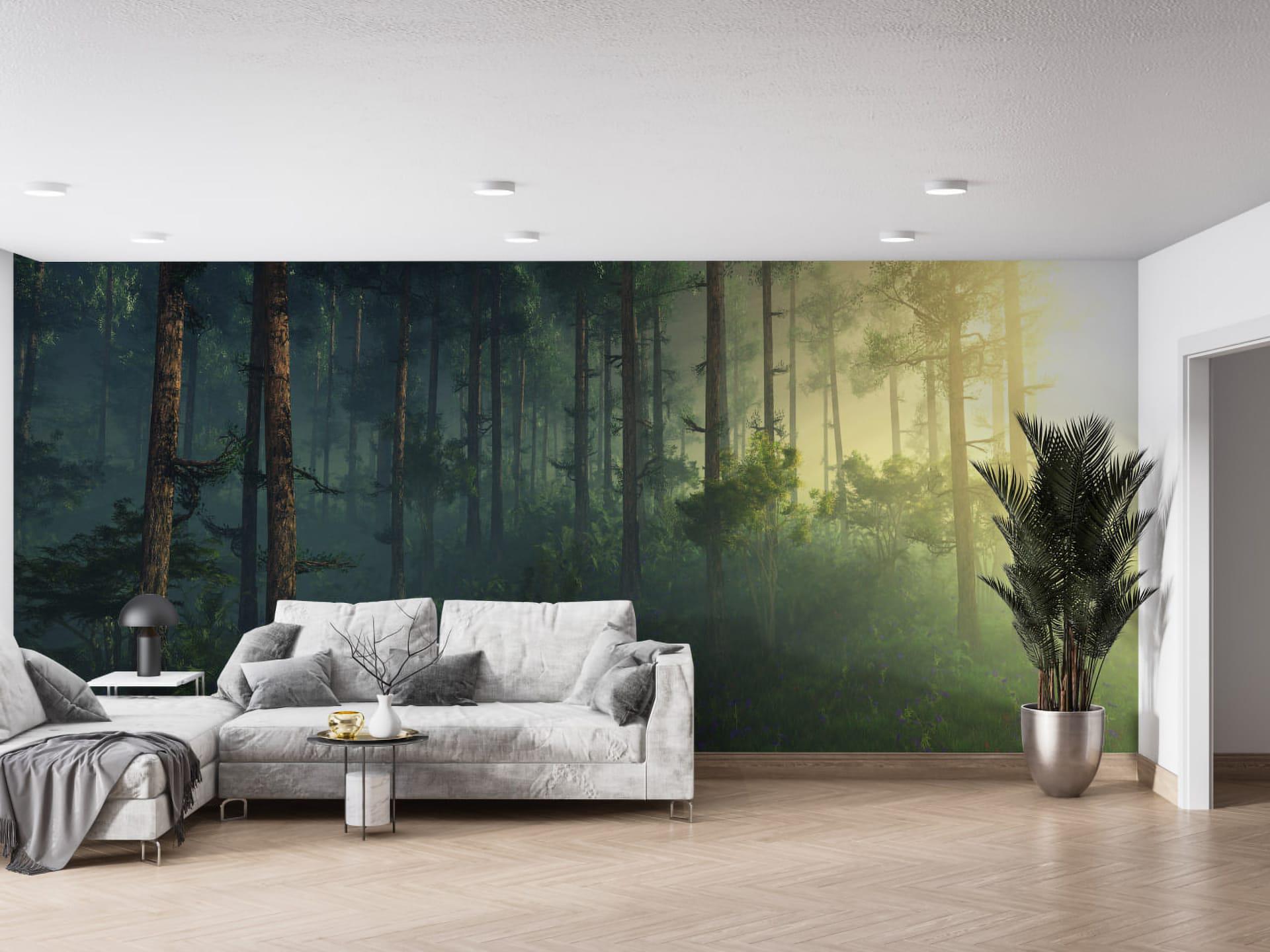 Фотообои флизелиновые Styleo Print-walls Деревья в солнечном свете 059 300х250 см (Pw-059/2)