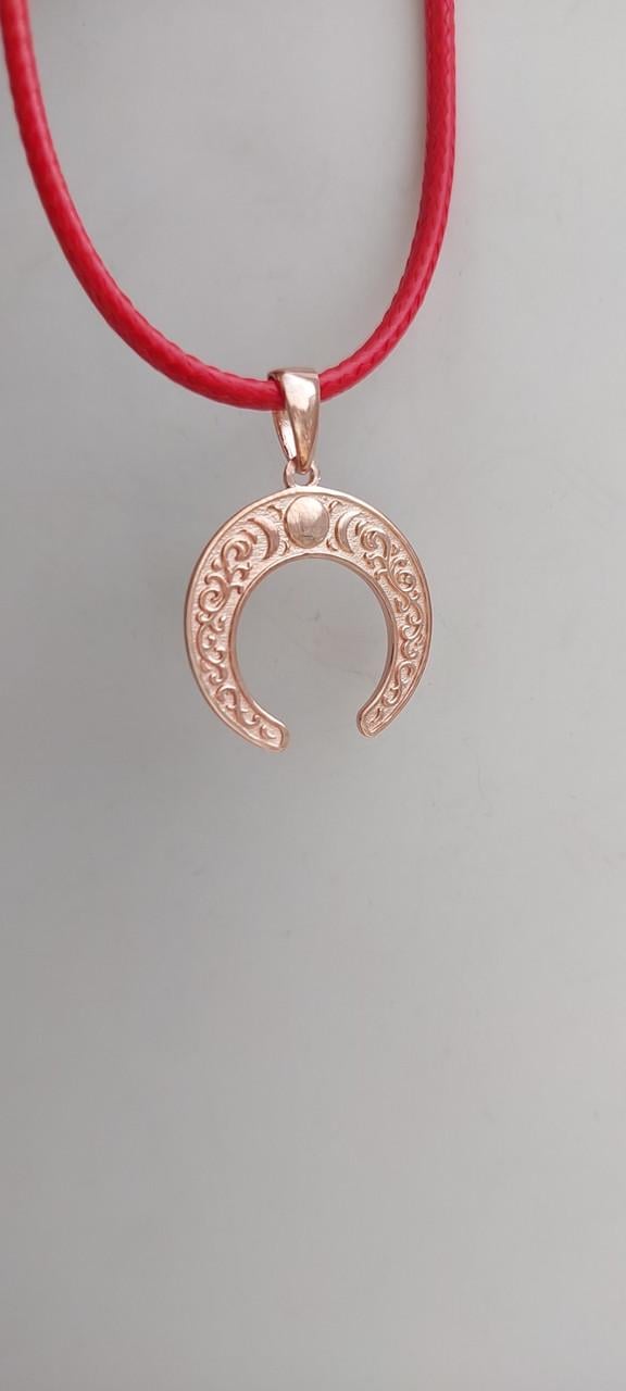 Подвеска серебряная Лунница с месяцами позолота 925 проба (29918553) - фото 2