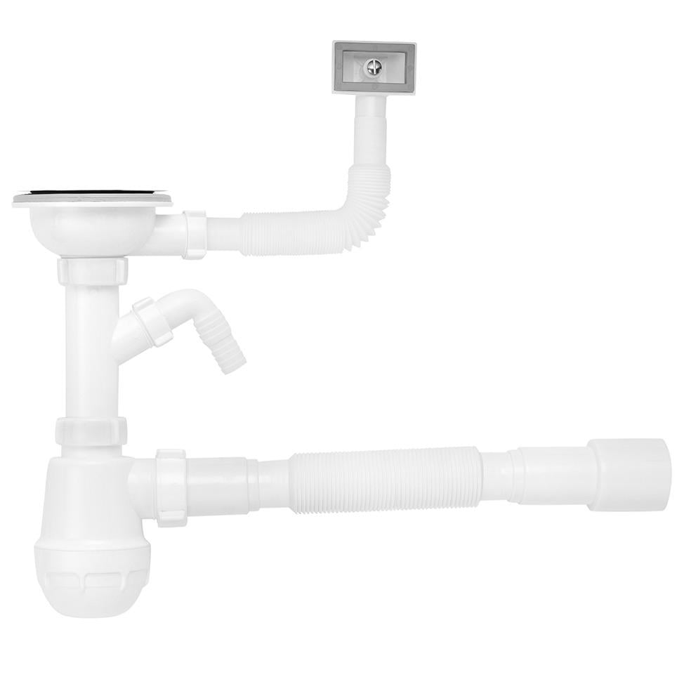 Сифон для кухонной мойки Kroner KRP-KS02-1 CV032075 115 мм (177484)