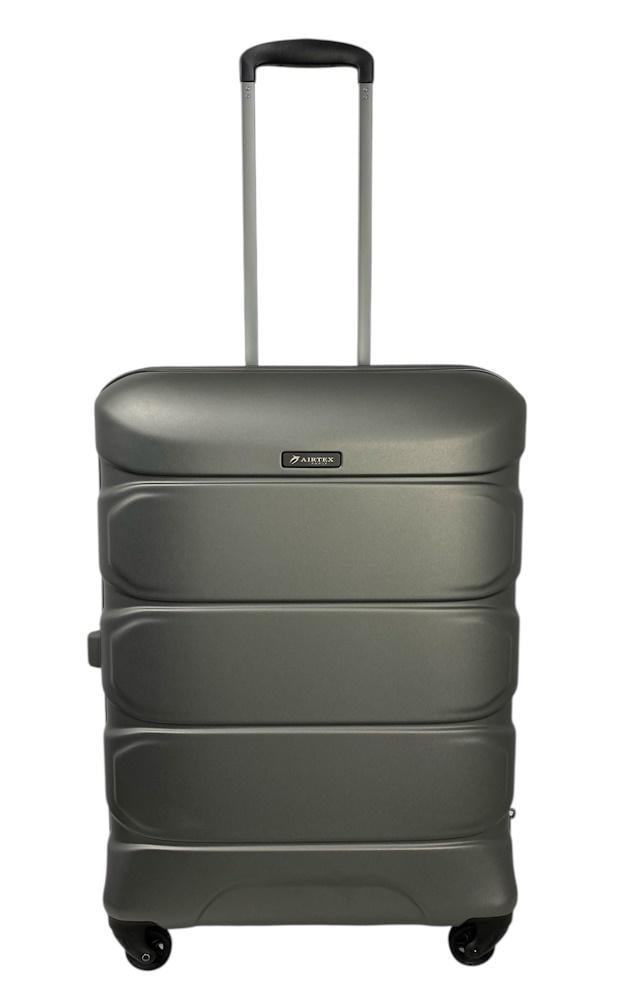Валіза середня Airtex 748 полікарбонат M Сірий