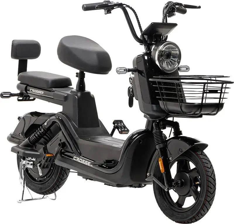 Велосипед электрический Crosser CR2 60V 20Ah 500w С LED-дисплеем двухместный Черный (09016)