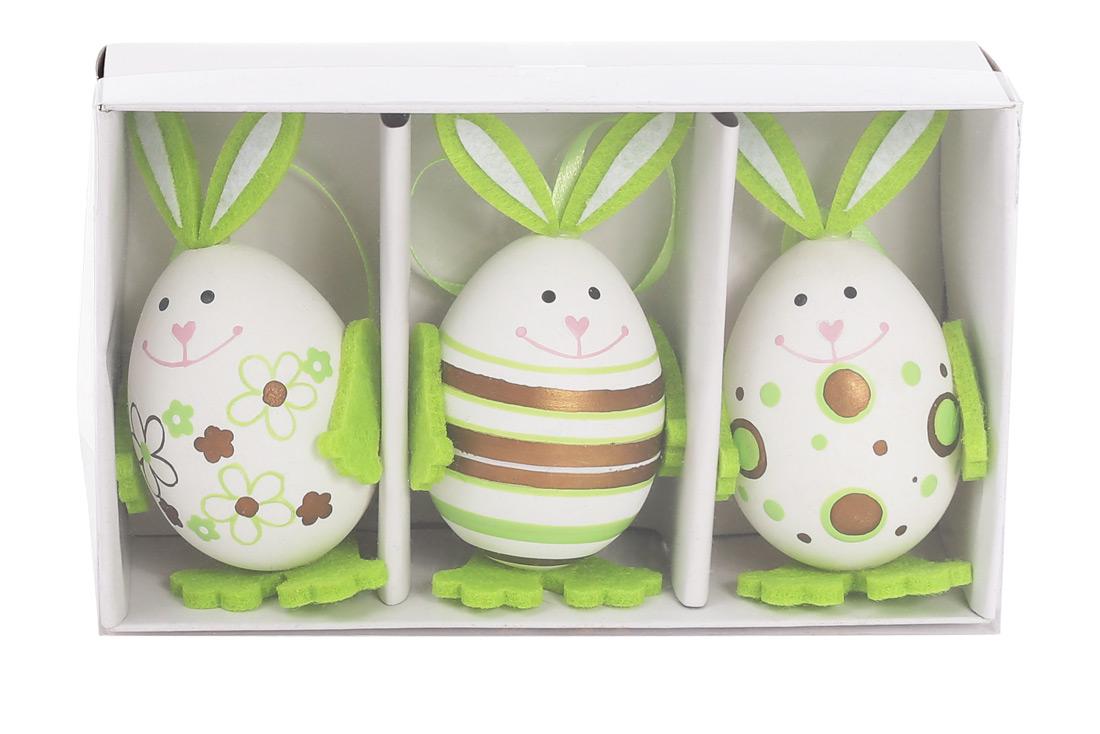 Декорация пасхальная на подвесе BonaDi Зайка 12 шт. (781-939)