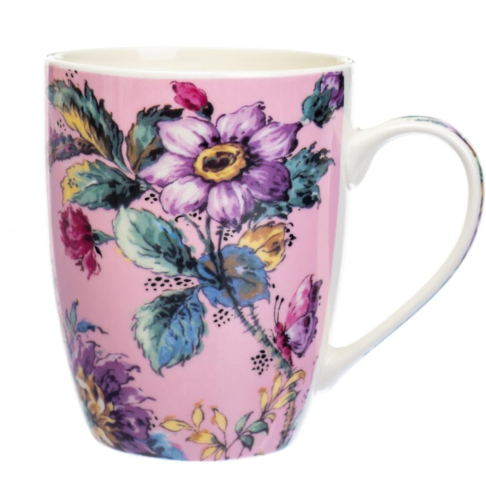 Кружка керамическая Elisey Flowers 350 мл Розовый (8803-016)