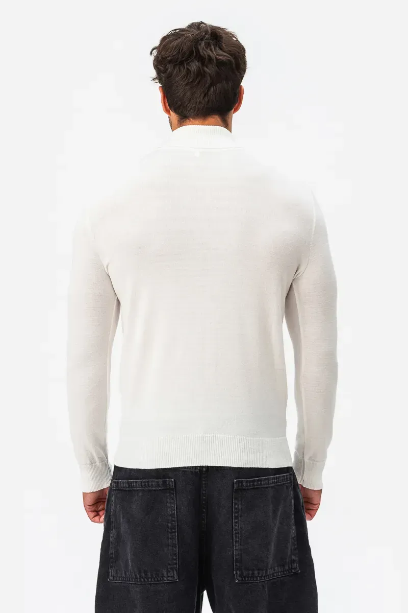 Водолазка чоловіча SVTR з м'якої італійської пряжі р. 52 Молочний (220) - фото 4 Водолазка чоловіча SVTR з м'якої італійської пряжі р. 52 Молочний (220) - фото 4