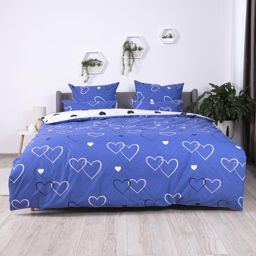 Комплект постельного белья ТЕП Happy Sleep Love двуспальный 175x210 см наволочки 2x50х70 см Navy Blue (17466)