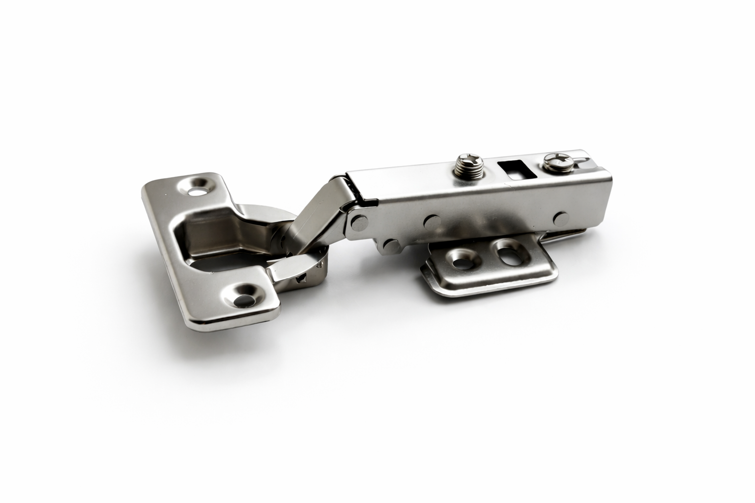 Петля Sigma накладна 110° Slide-on D 35 мм з доводчиком для ДСП Нікель (MP0056) Петля Sigma накладна 110° Slide-on D 35 мм з доводчиком для ДСП Нікель (MP0056)