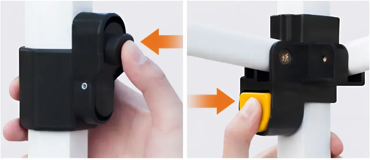 Палатка раздвижная усиленная 3x6 м Оранжевый (sh36orangusil) - фото 5