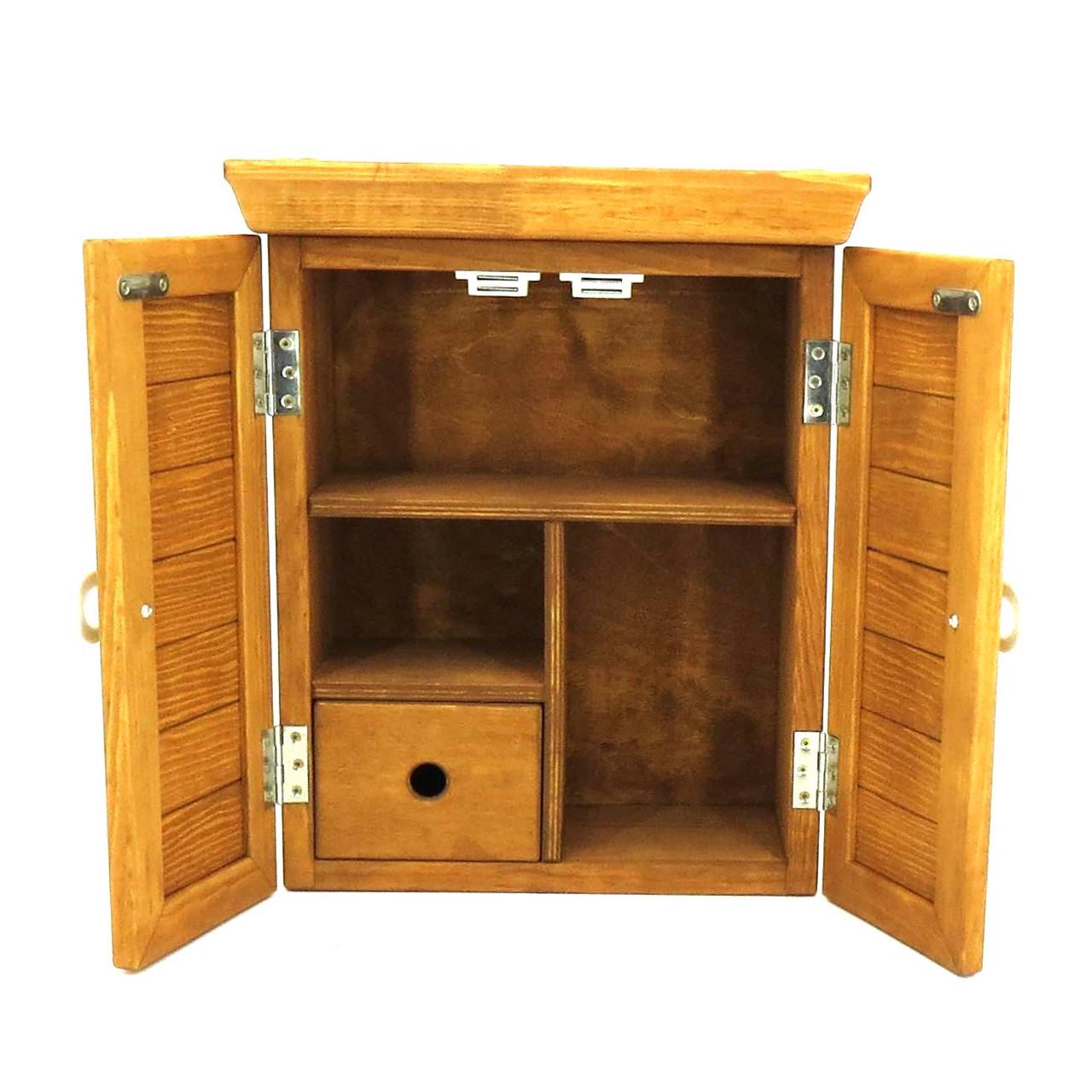 Шкафчик настенный для медикаментов из дерева Корвизар Сиена (АПТ-001205)