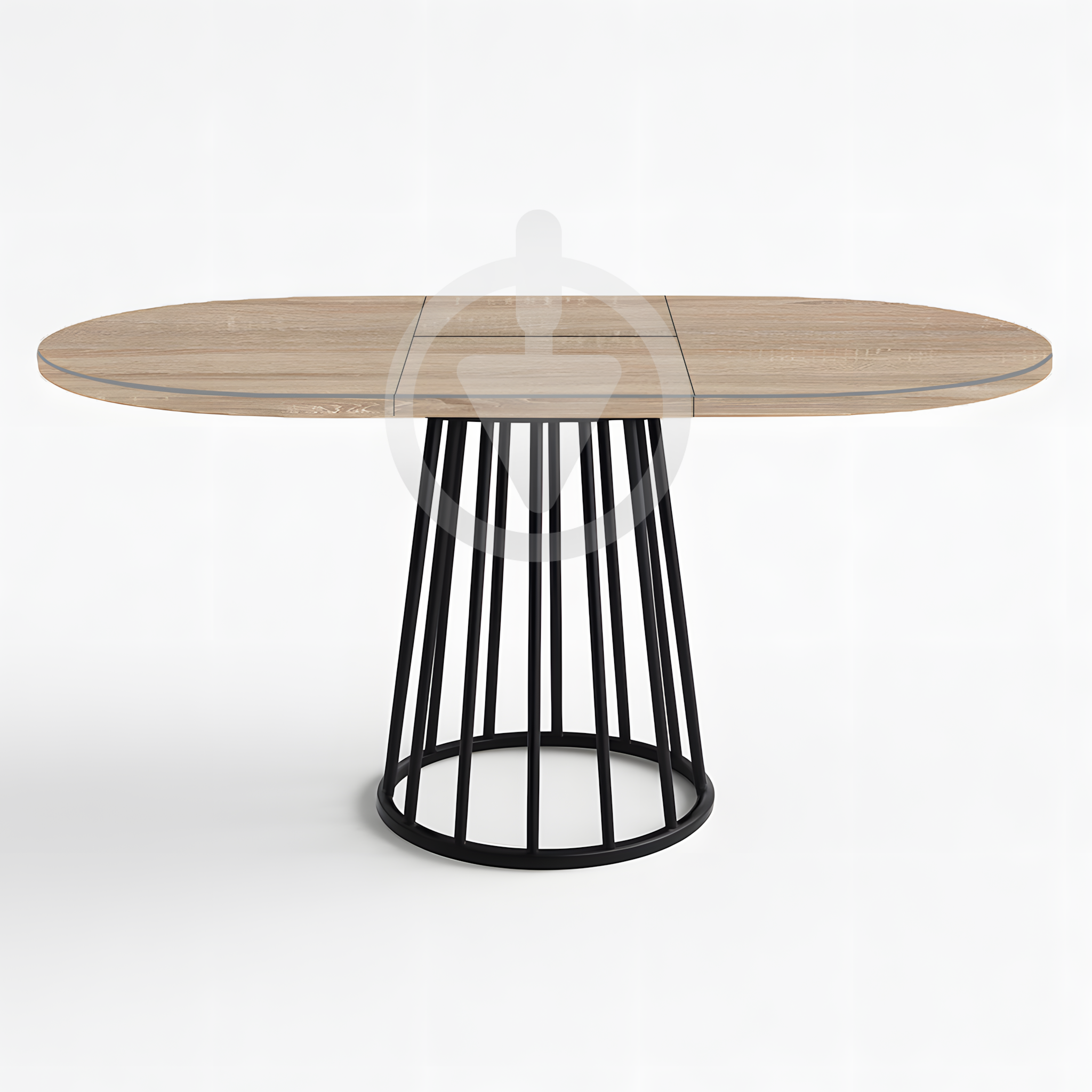 Стол кухонный раскладной RoMax Elegant Slide 80x80/110x80 см Loft Дуб Сонома/Черный - фото 2