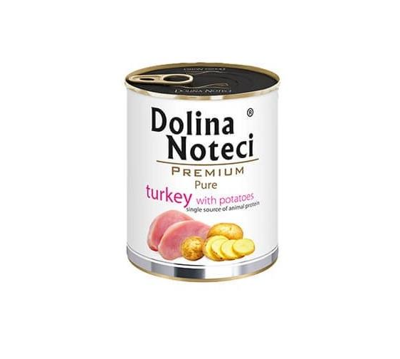 Корм влажный гипоаллергенный для собак Dolina Noteci Premium Pure с мясом индейки и картофелем 400 г (1719308110)