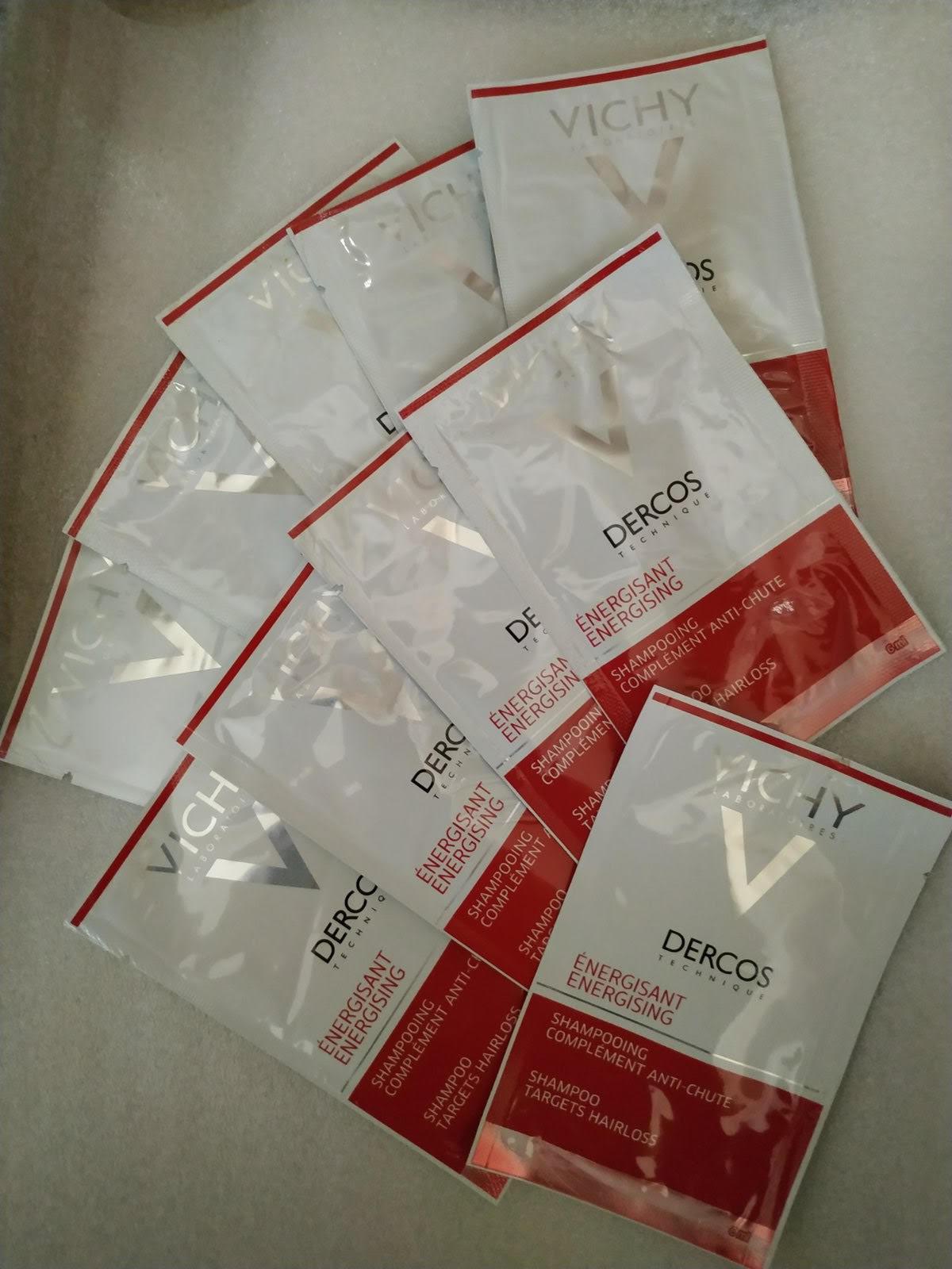 Тонизирующий шампунь Vichy Dercos Energising Shampoo против выпадения волос с аминексилом 10 шт. (1506202735) - фото 2