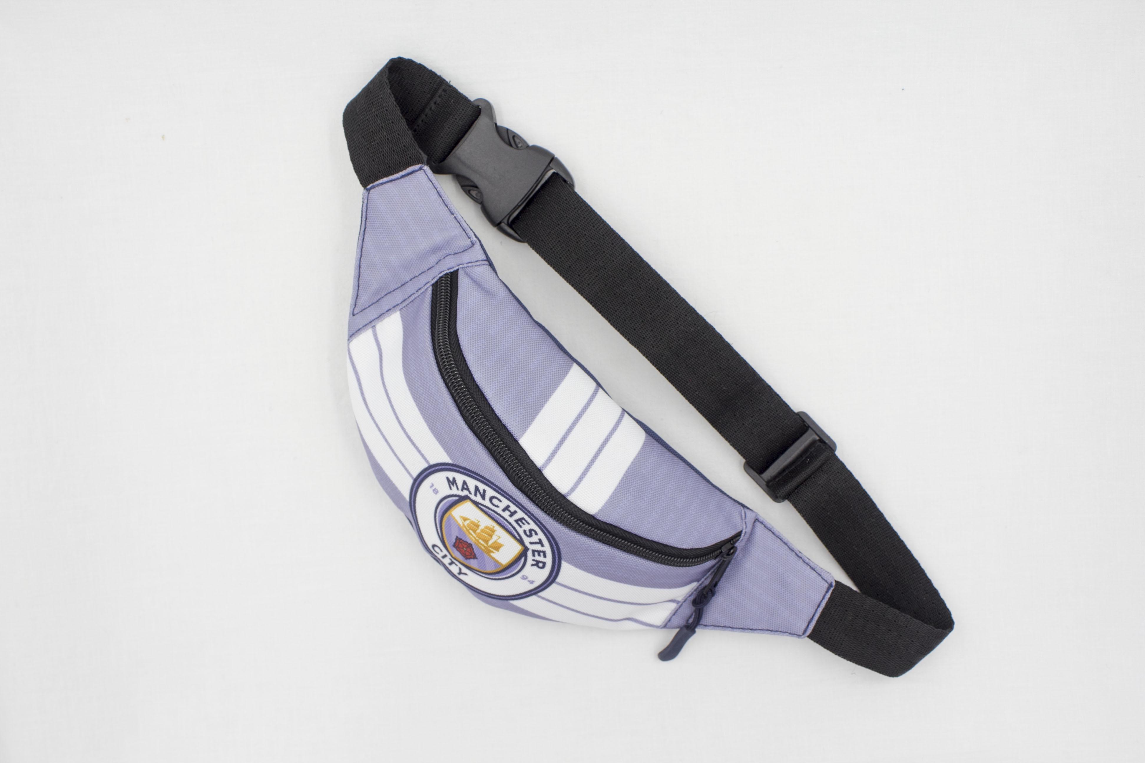 Бананка для хлопчика з регулюючим ремінцем 4-8 років ФК Манчестер Сіті Блакитно-білий (Д-029) - фото 1 Бананка для хлопчика з регулюючим ремінцем 4-8 років ФК Манчестер Сіті Блакитно-білий (Д-029) - фото 1