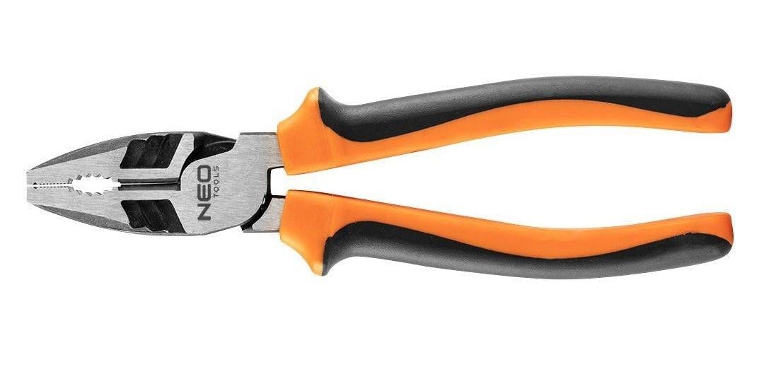Плоскогубцы комбинированные NEO tools 180 мм Черный/Оранжевый (01-152)