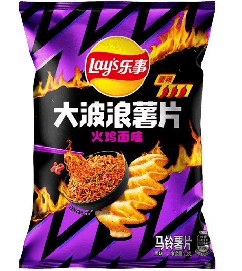 Чипсы Lay's Maxx Ridged Spicy Chicken Noodle Buldak-Nudeln 70 г (2808270139)