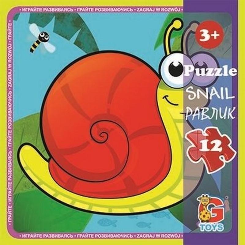 Пазлы детские картонные G-Toys Насекомые 12 эл. (IP-177-P-1010)