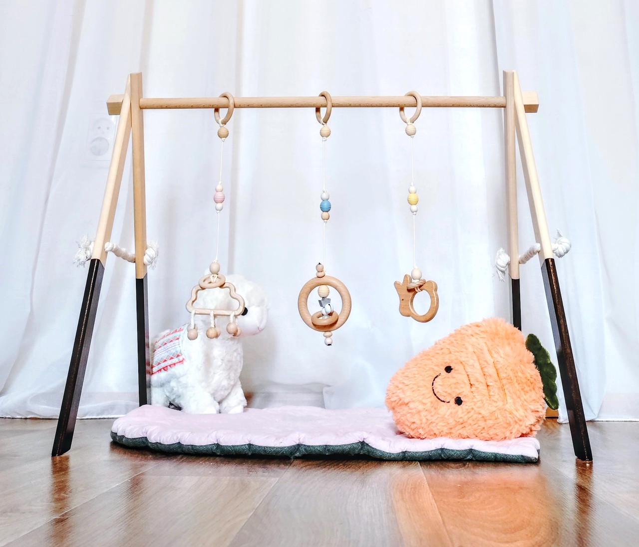 Мобіль підлоговий Baby Gym без іграшок Темно-коричневий (BWW-015)