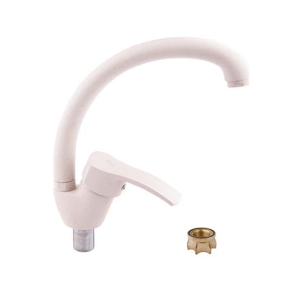 Смеситель для кухни с высоким сливом WAL SPA7-A279SD на гайке Бежевый (2493752884) Смеситель для кухни с высоким сливом WAL SPA7-A279SD на гайке Бежевый (2493752884)