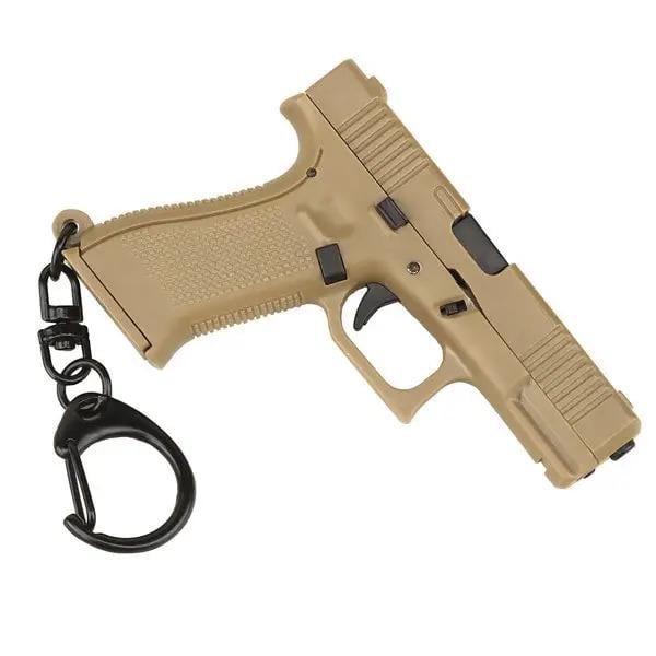 Брелок пистолет Glock 17 подвижный Хаки