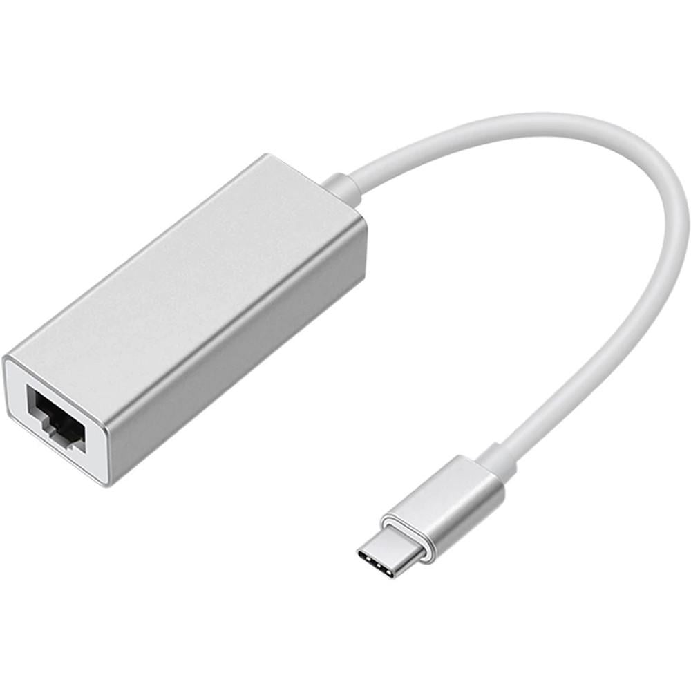 Сетевой адаптер U&P USB 3.1 Type-C-RJ45 Gigabit Ethernet Silver (SSE-SC142-SR)