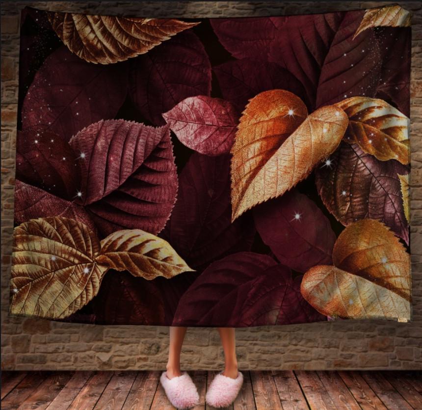 Плед с 3D принтом Осенние листья 150x200 см (epi_1639) Плед с 3D принтом Осенние листья 150x200 см (epi_1639)
