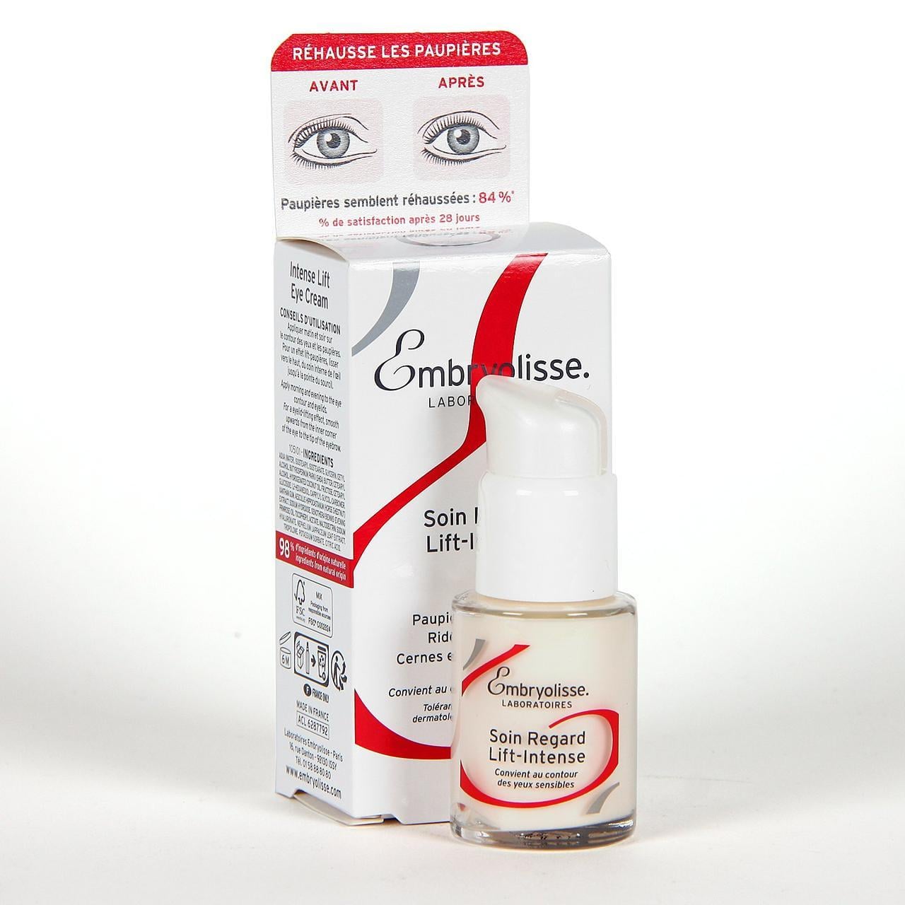 Крем-лифтинг интенсивный для контура глаз intense Lift Eye Cream Embryolisse 15 мл (11175792)