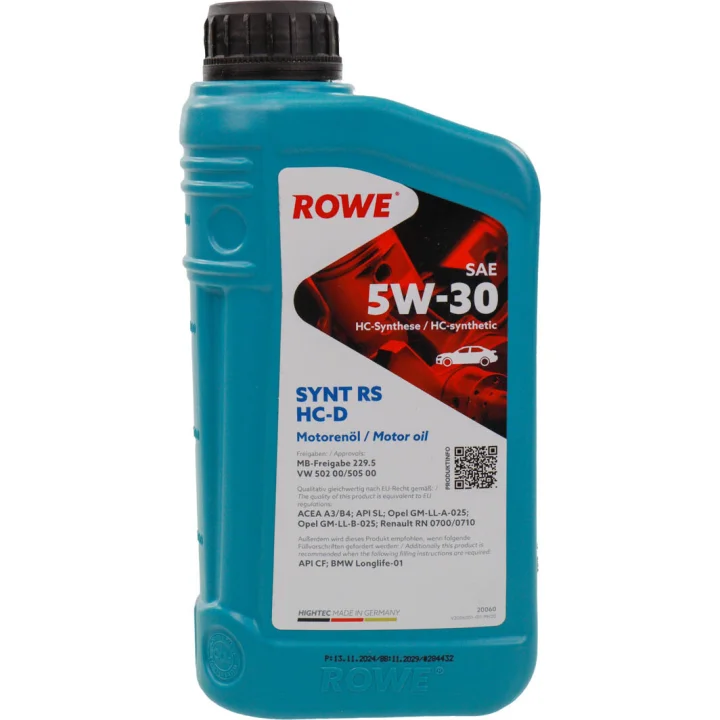 Моторное масло ROWE Synt RS HC-D 5W-30 1 л (20060001099)